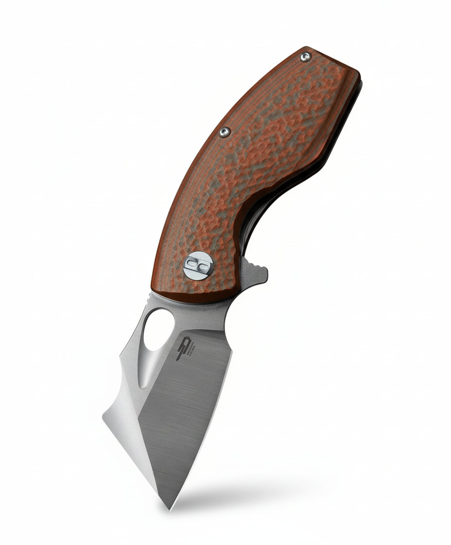 Bestech Lizard BG39B D2 Blade Green+Orange G10 Handle Liner Lock Folding Knife