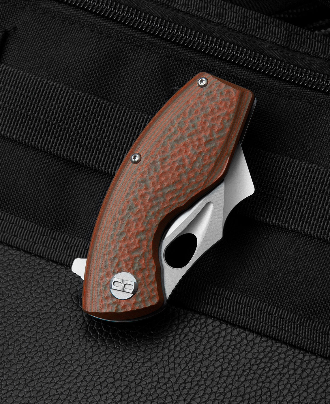 Bestech Lizard BG39B D2 Blade Green+Orange G10 Handle Liner Lock Folding Knife