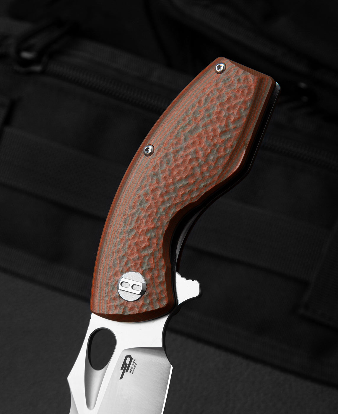 Bestech Lizard BG39B D2 Blade Green+Orange G10 Handle Liner Lock Folding Knife