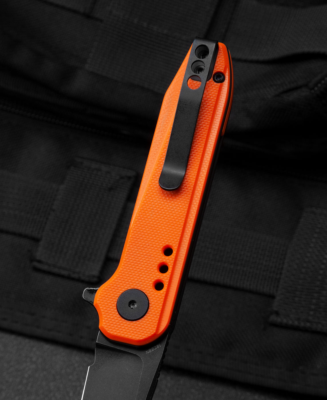 Bestech Syntax BG40C 14C28N Blade Orange Micarta Handle Liner Lock Folding Knife