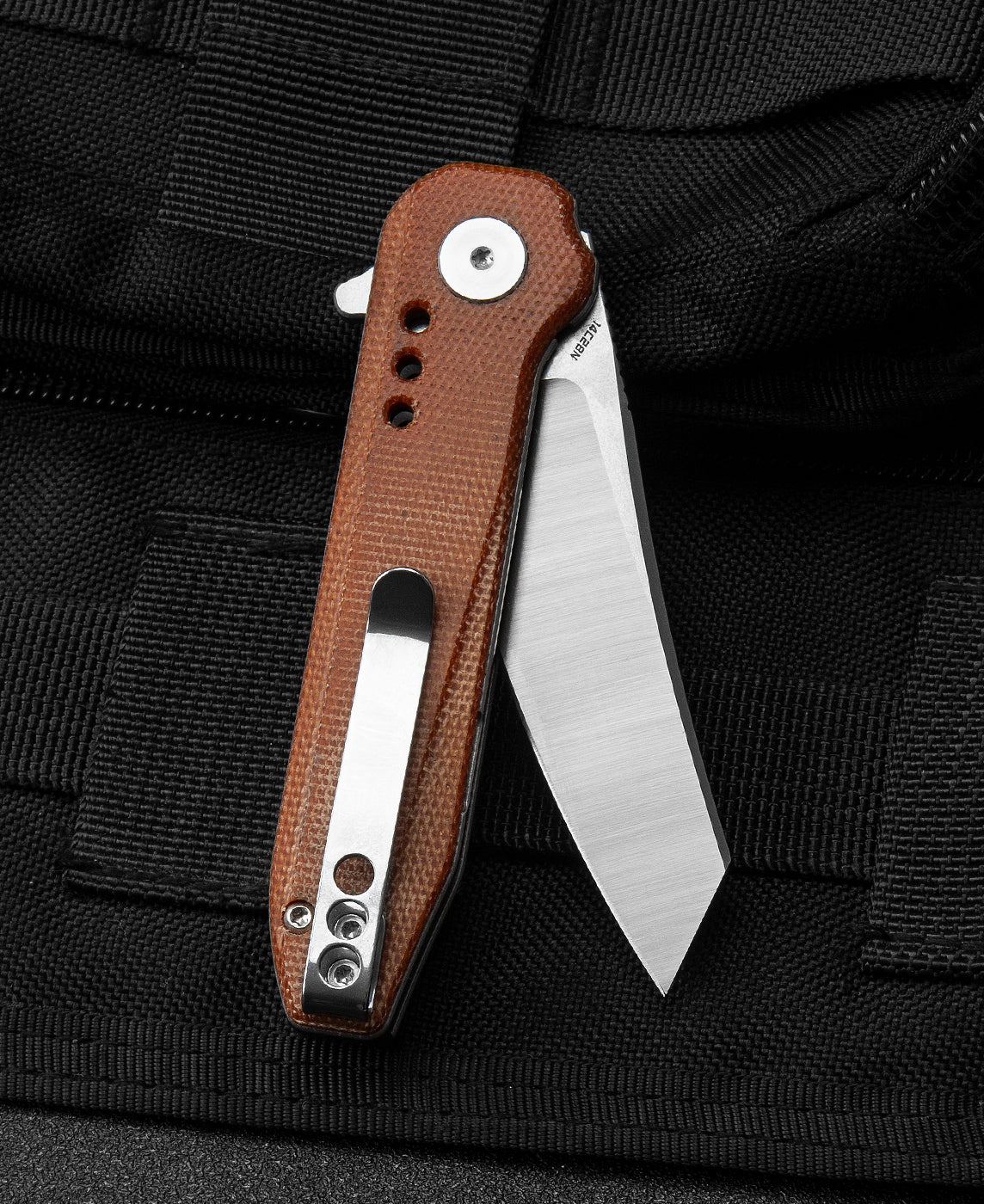 Bestech Syntax BG40E 14C28N Blade Natural Micarta Handle Liner Lock Folding Knife