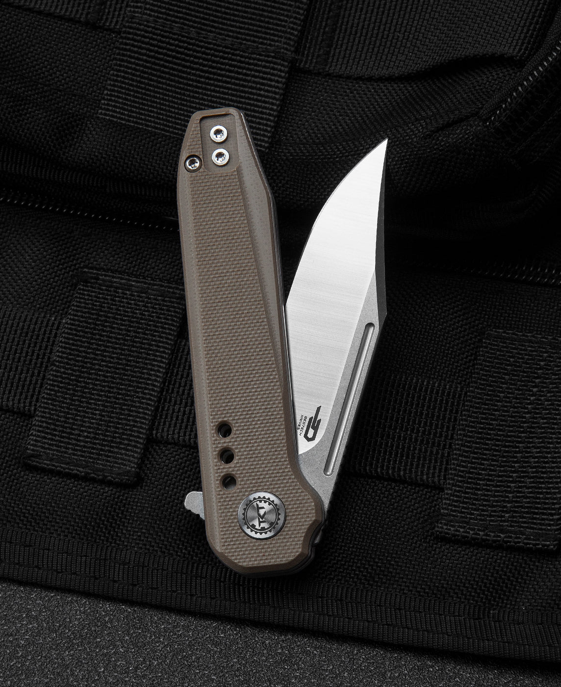 Bestech Syntax BG41B 154CM Blade Beige G10 Handle Liner Lock Folding Knife