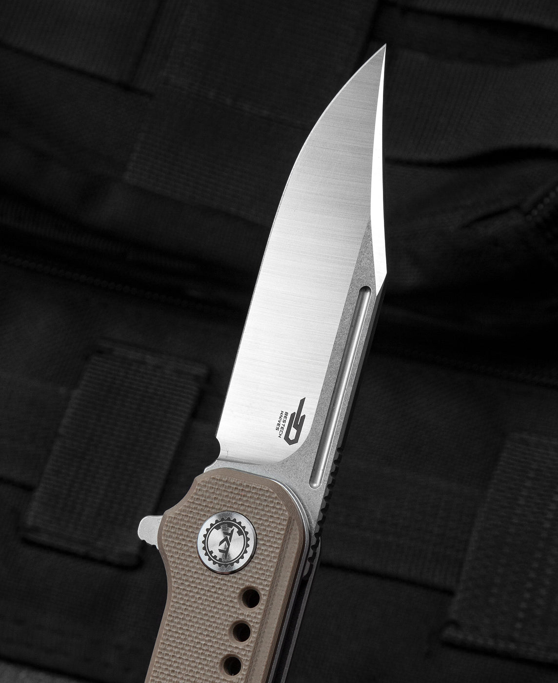 Bestech Syntax BG41B 154CM Blade Beige G10 Handle Liner Lock Folding Knife