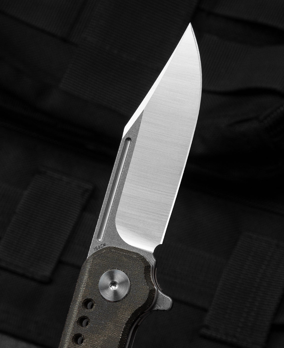 Bestech Syntax BG41E 154CM Blade Green Micarta Handle Liner Lock Folding Knife