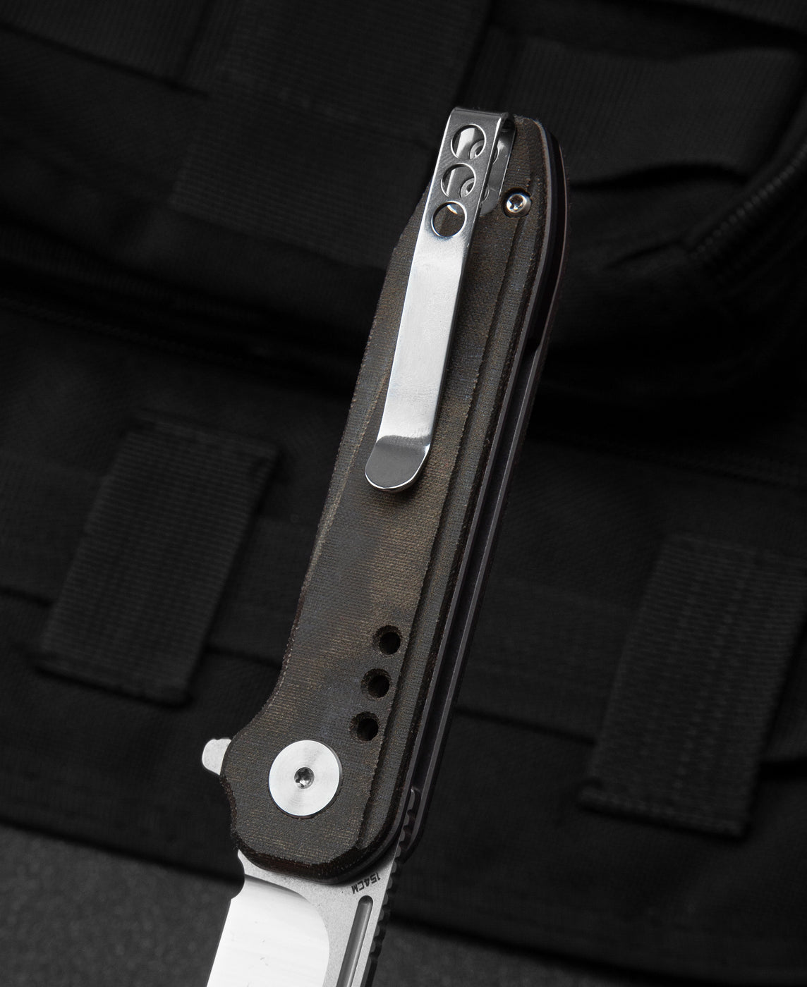 Bestech Syntax BG41E 154CM Blade Green Micarta Handle Liner Lock Folding Knife