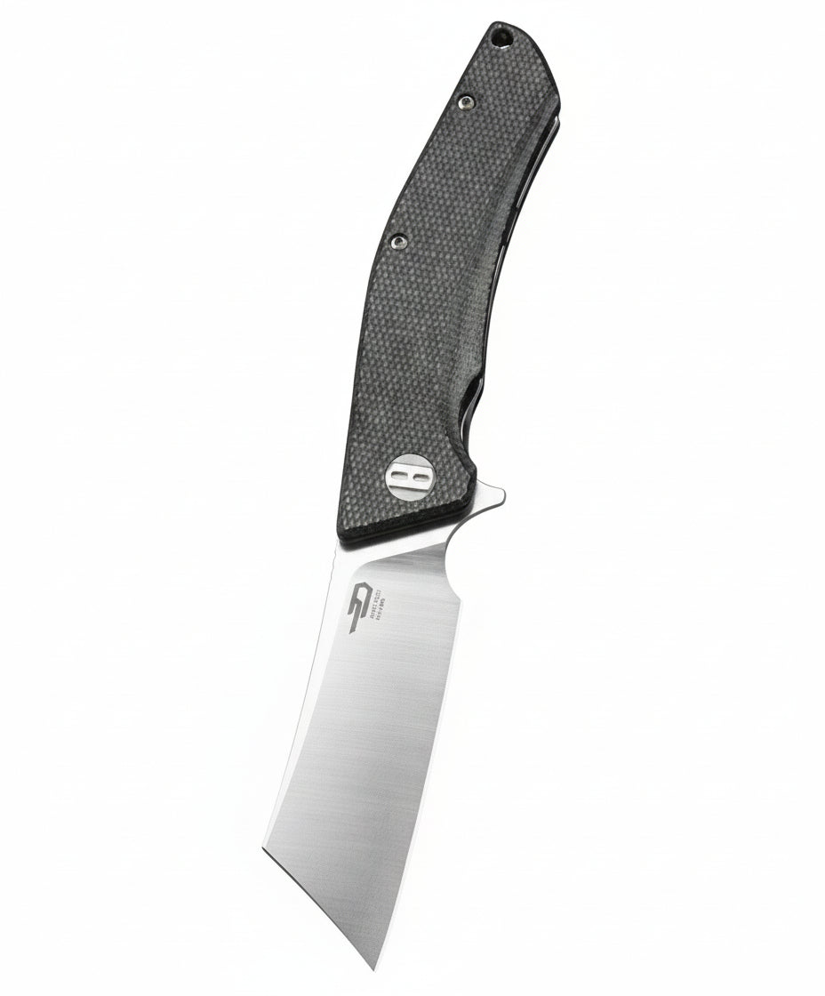 Bestech Cubis BG42A D2 Blade Micarta Handle Liner Lock Folding Knife