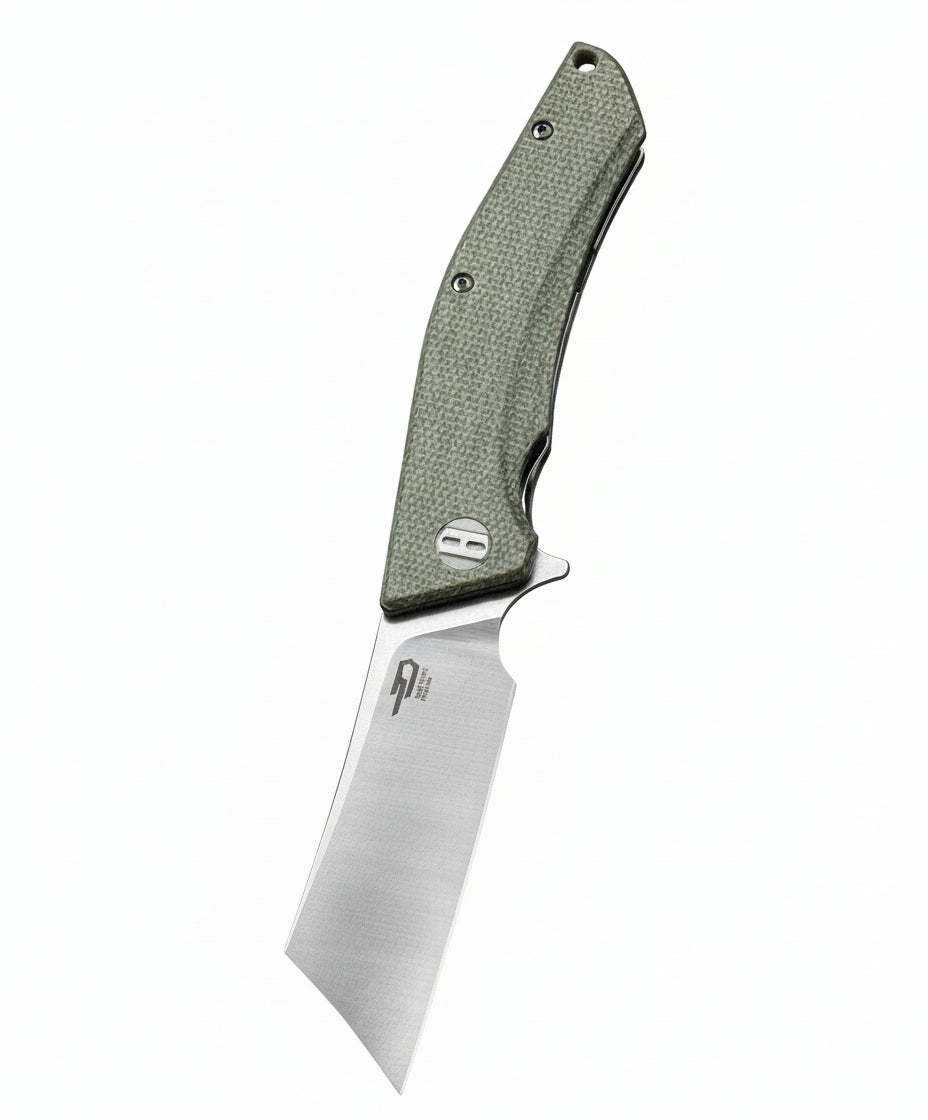 Bestech Cubis BG42B D2 Blade Micarta Handle Liner Lock Folding Knife