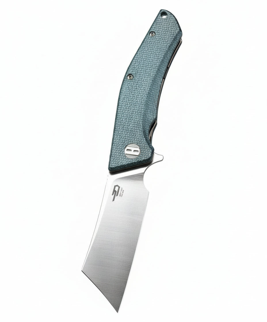 Bestech Cubis BG42C D2 Blade Micarta Handle Liner Lock Folding Knife