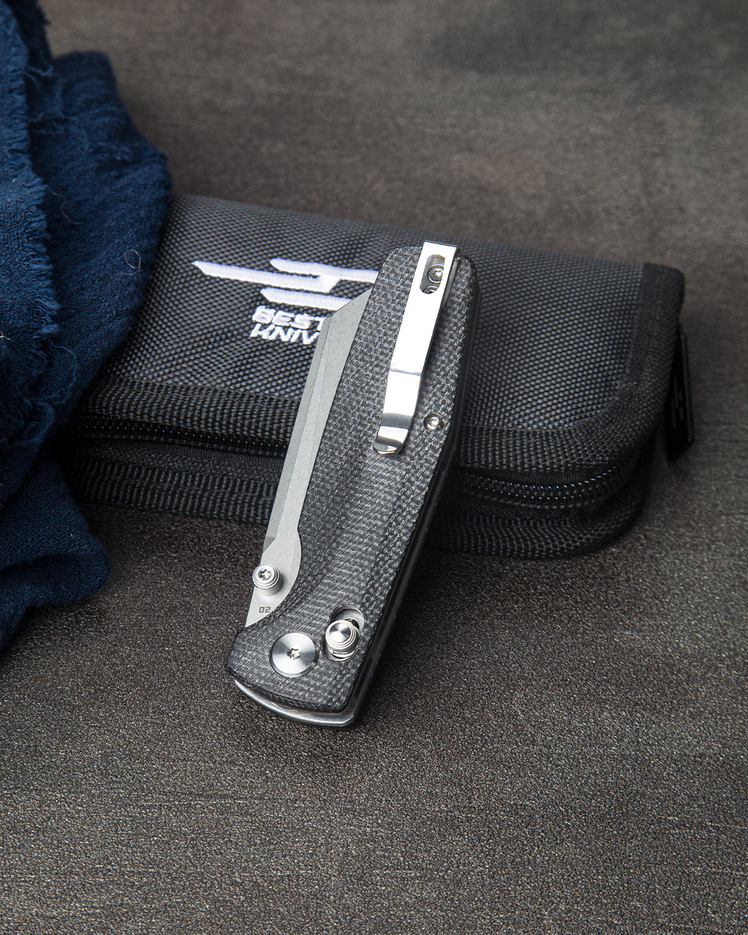 Bestech Slasher BG43A-1 D2 Blade Micarta Handle Crossbar Lock Folding Knife