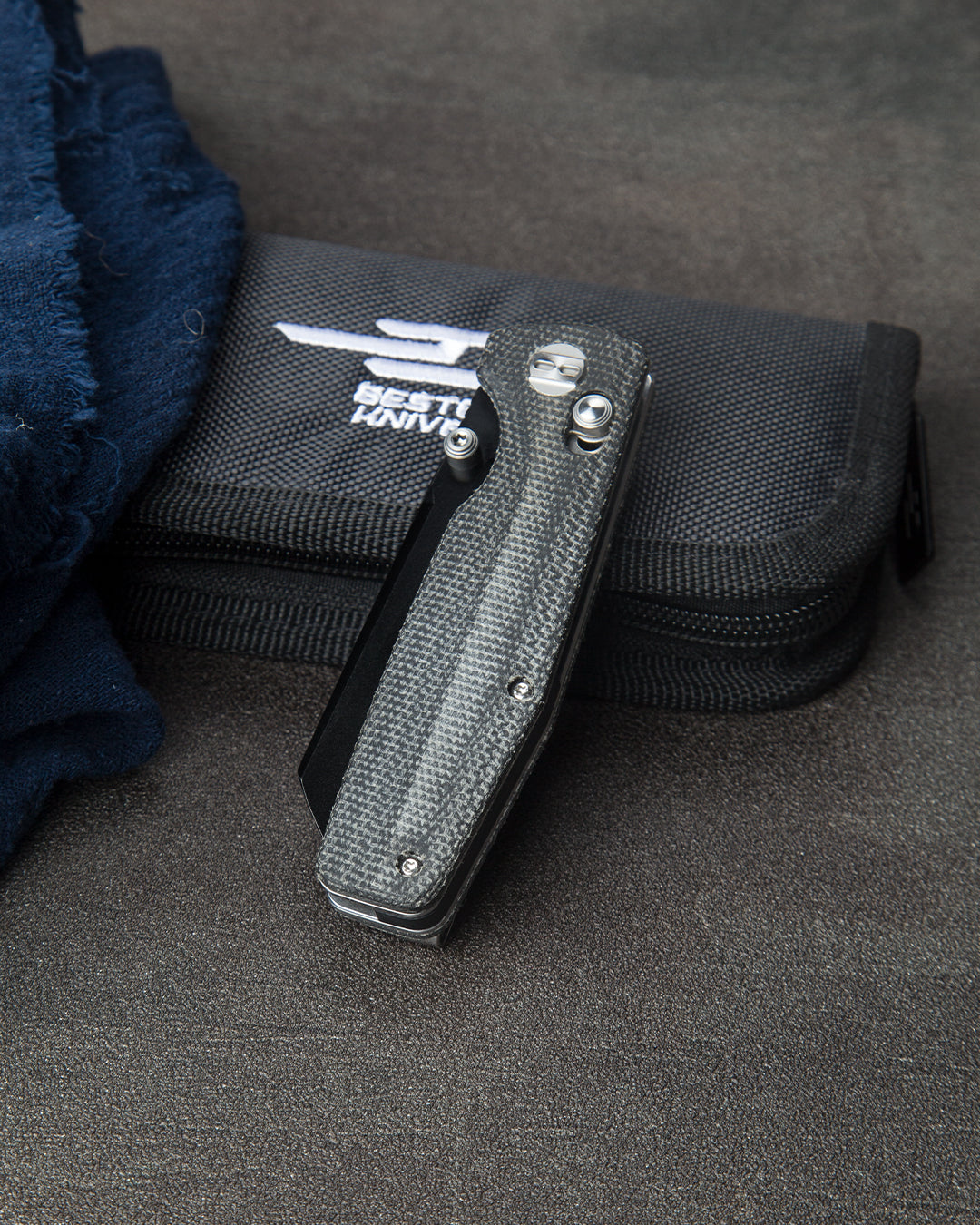 Bestech Slasher BG43A-2 D2 Blade Micarta Handle Crossbar Lock Folding Knife