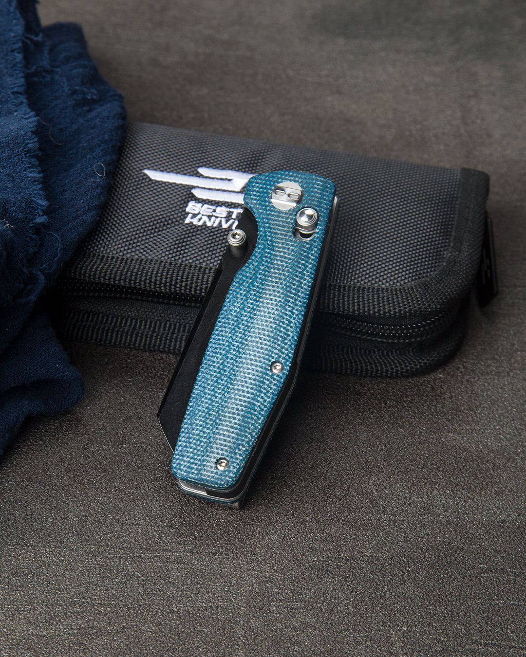 Bestech Slasher BG43C-2 D2 Blade Micarta Handle Crossbar Lock Folding Knife