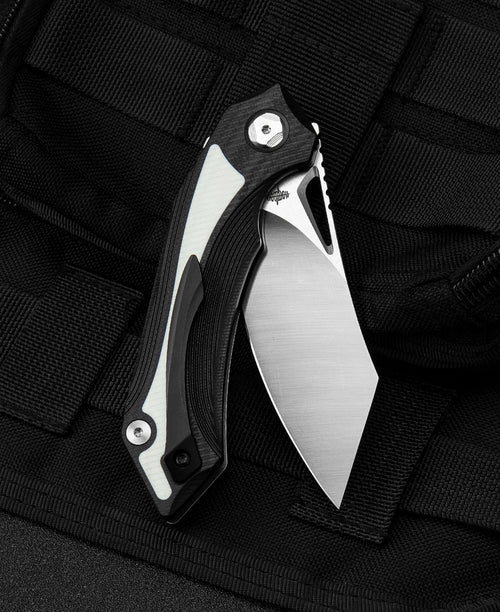 Bestech Kasta BG45A 154CM Blade Black and white G10 Handle Liner Lock Folding Knife