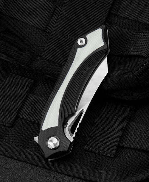 Bestech Kasta BG45A 154CM Blade Black and white G10 Handle Liner Lock Folding Knife