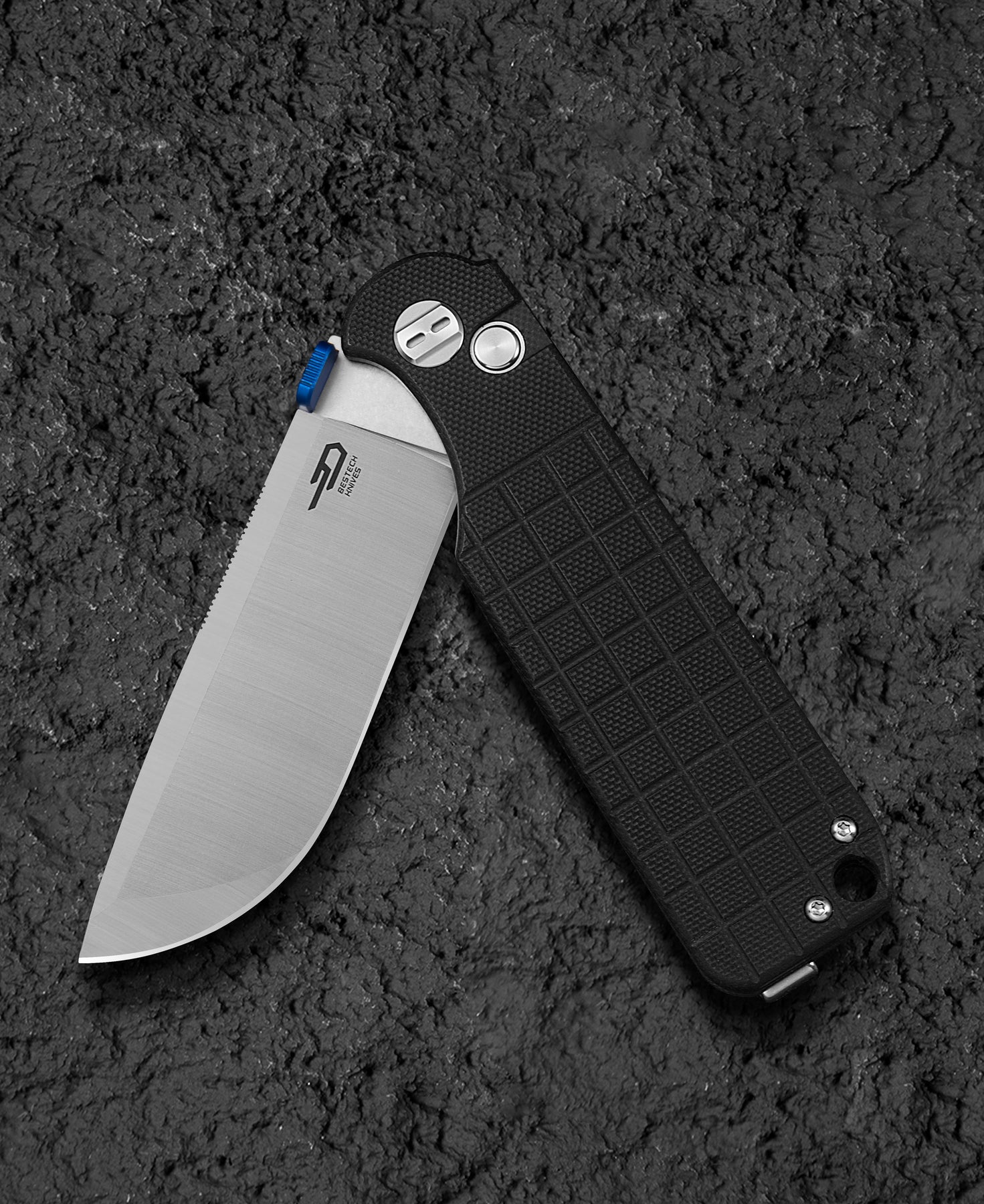 Bestech Glok BG55A 14C28N Blade G10 Handle Button Lock Folding Knife