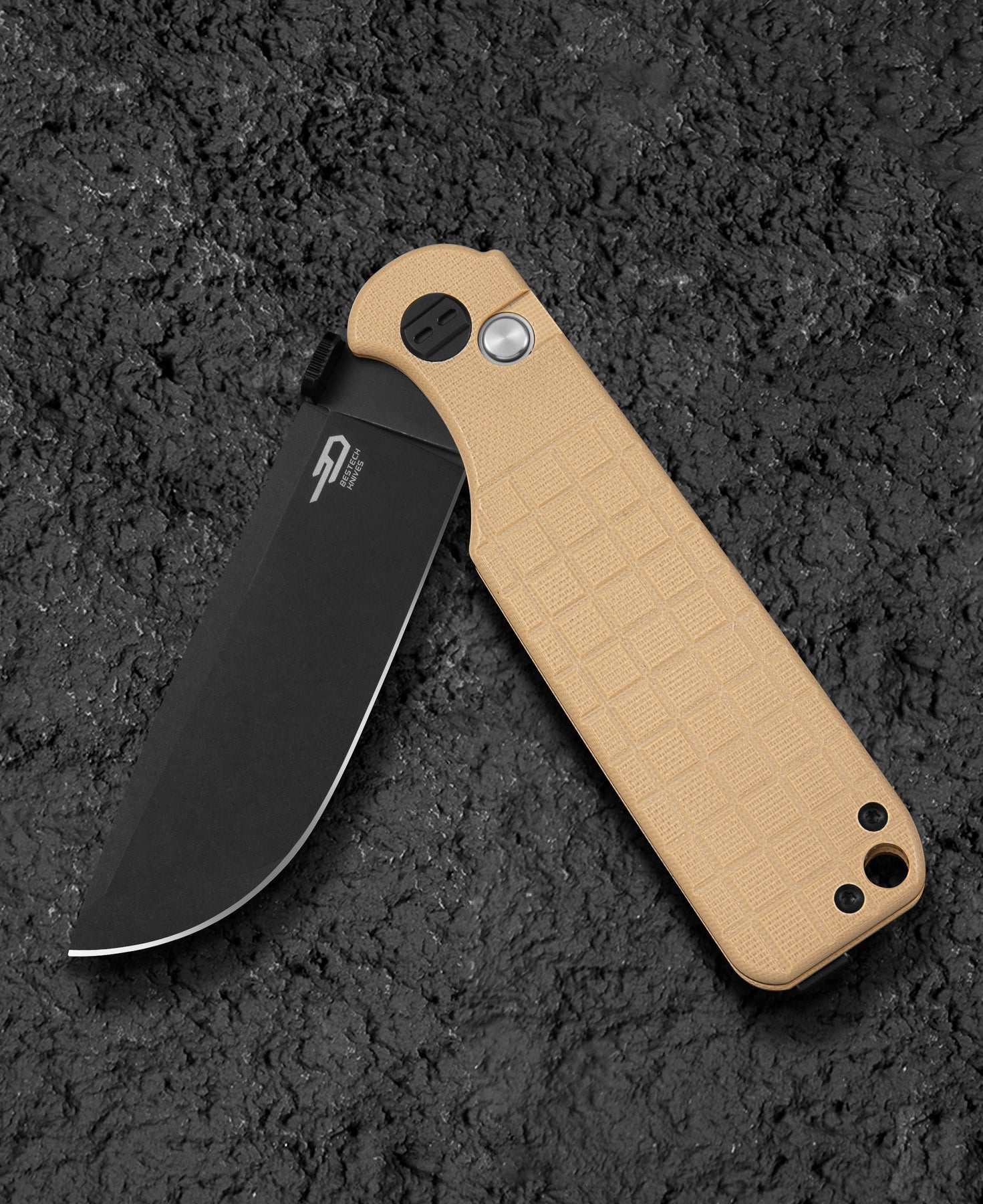 Bestech Glok BG55C 14C28N Blade G10 Handle Button Lock Folding Knife