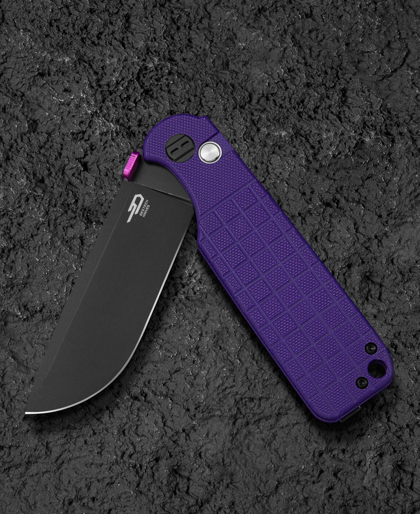 Bestech Glok BG55D 14C28N Blade G10 Handle Button Lock Folding Knife