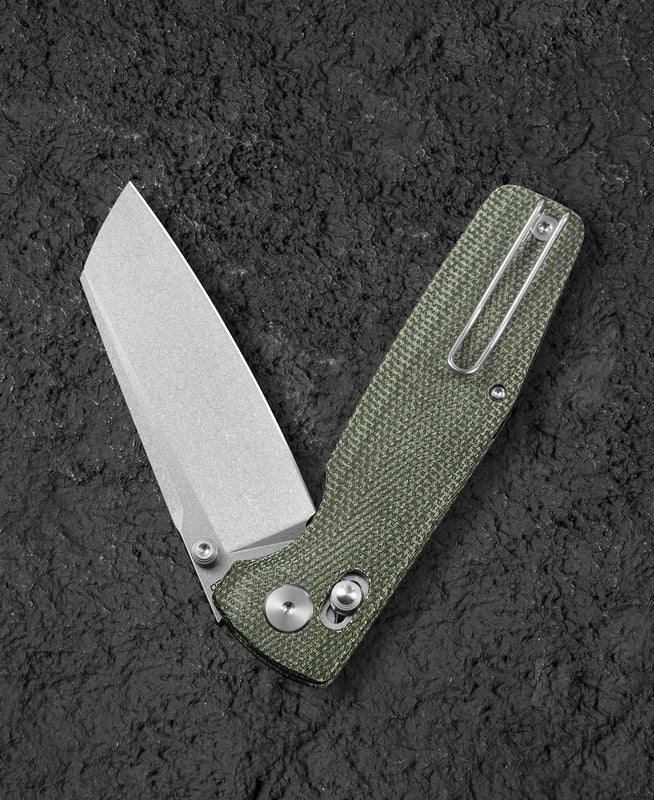 Bestech Slasher BG56B-1 D2 Blade Micarta Handle Crossbar Lock Folding Knife