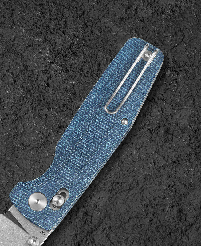 Bestech Slasher BG56C-1 D2 Blade Micarta Handle Crossbar Lock Folding Knife