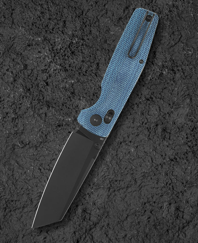 Bestech Slasher BG56C-2 D2 Blade Micarta Handle Crossbar Lock Folding Knife