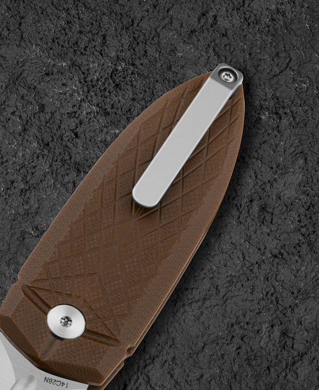 Bestech QUQU BG57A-3 14C28N Blade G10 Handle Folding Knife