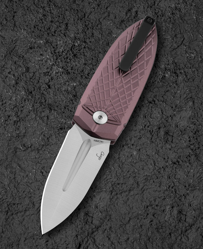 Bestech QUQU BG57B-3 14C28N Blade Aluminum Handle Folding Knife