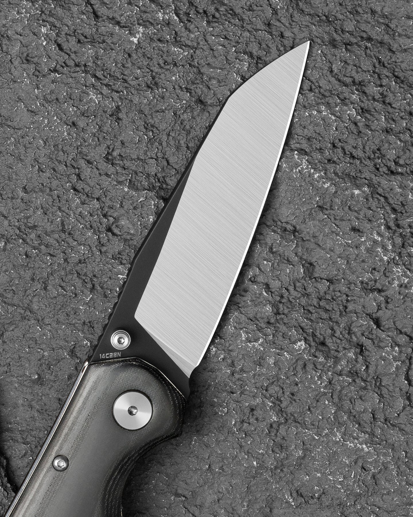 Bestech Snakebird BG58B 14C28N Blade Black Micarta Handle Button Lock Folding Knife