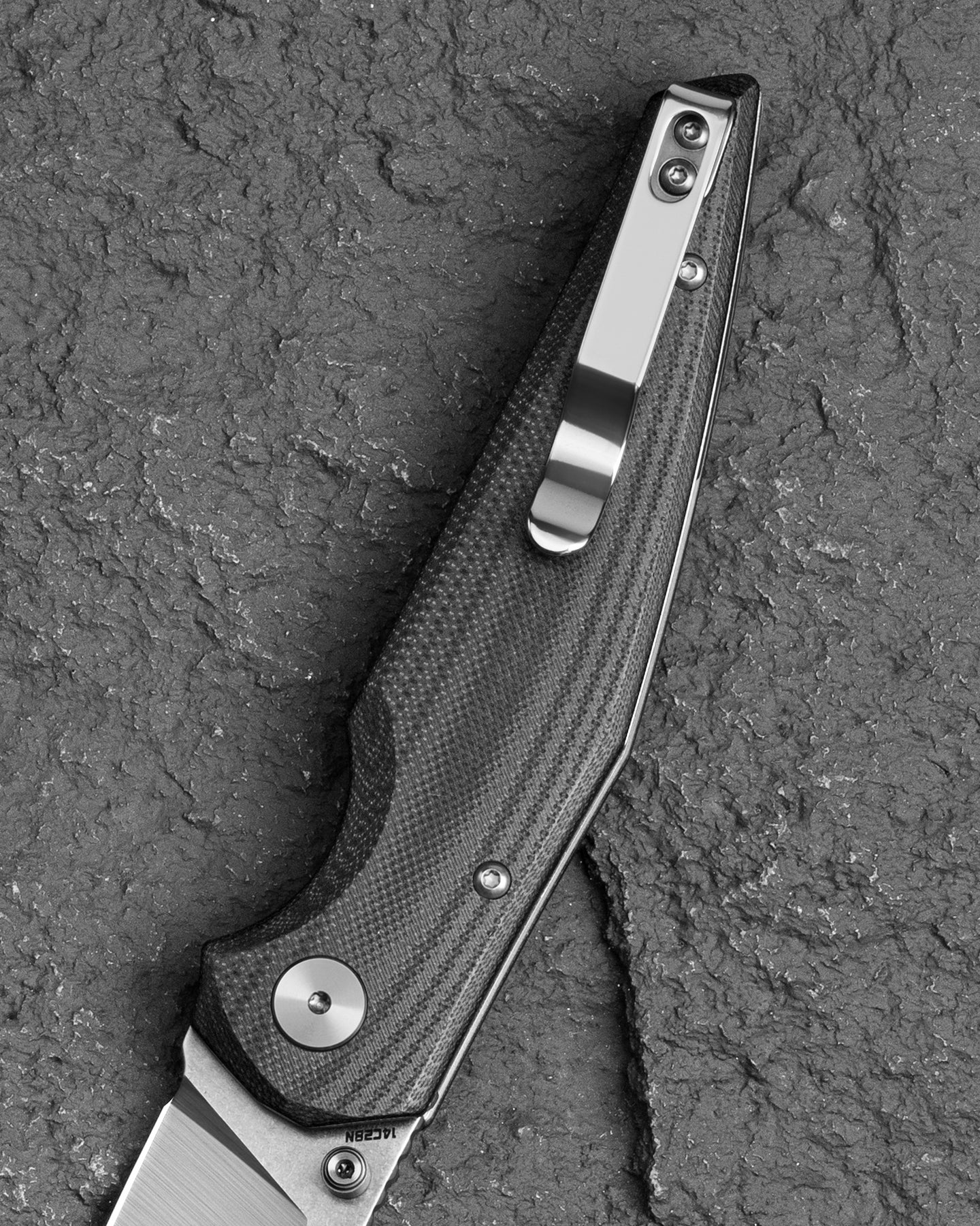 Bestech Snakebird BG58C 14C28N Blade Black G10 Handle Button Lock Folding Knife