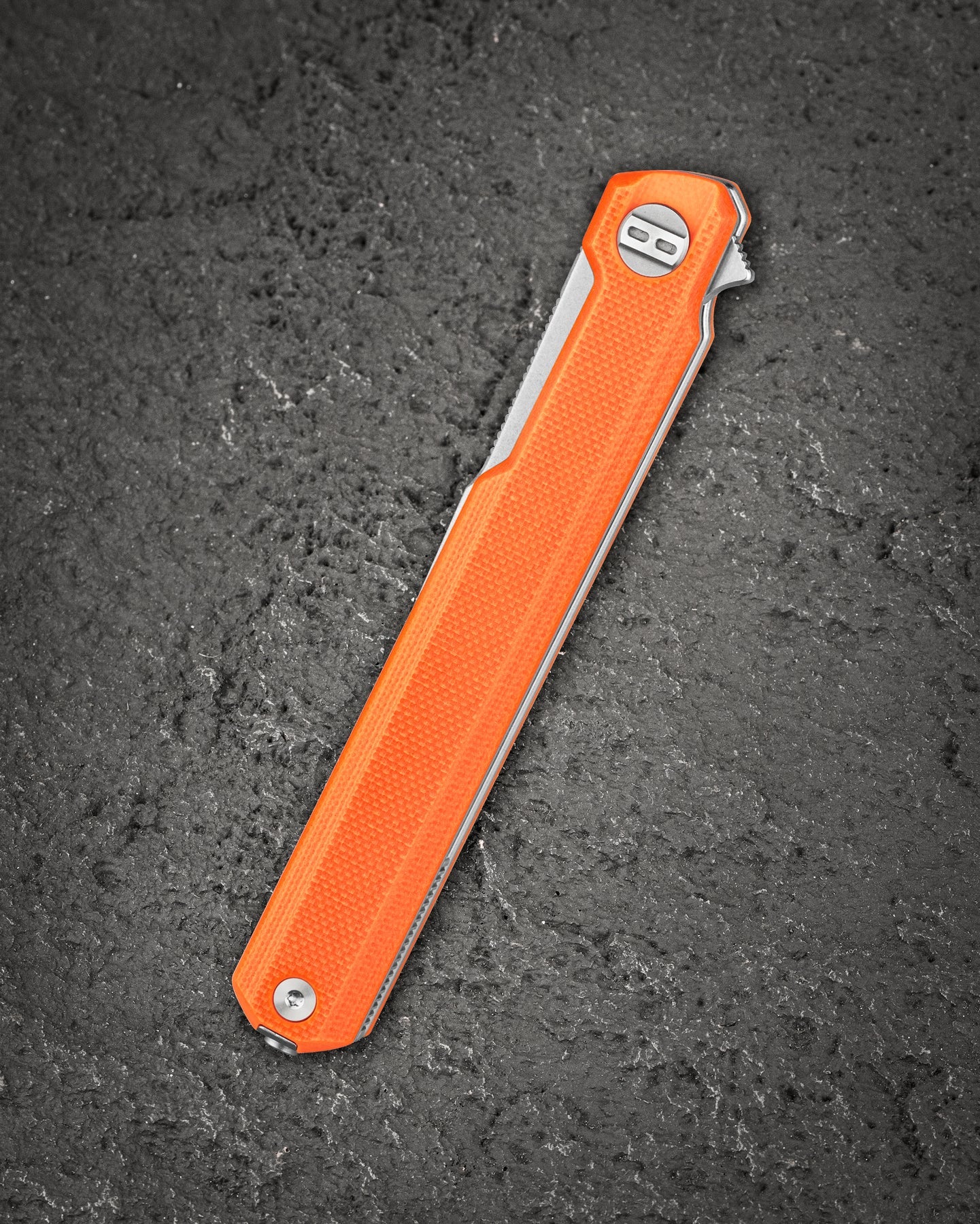 Bestech Duoz BG65B 14C28N Blade Orange G10 Handle Liner Lock Folding Knife