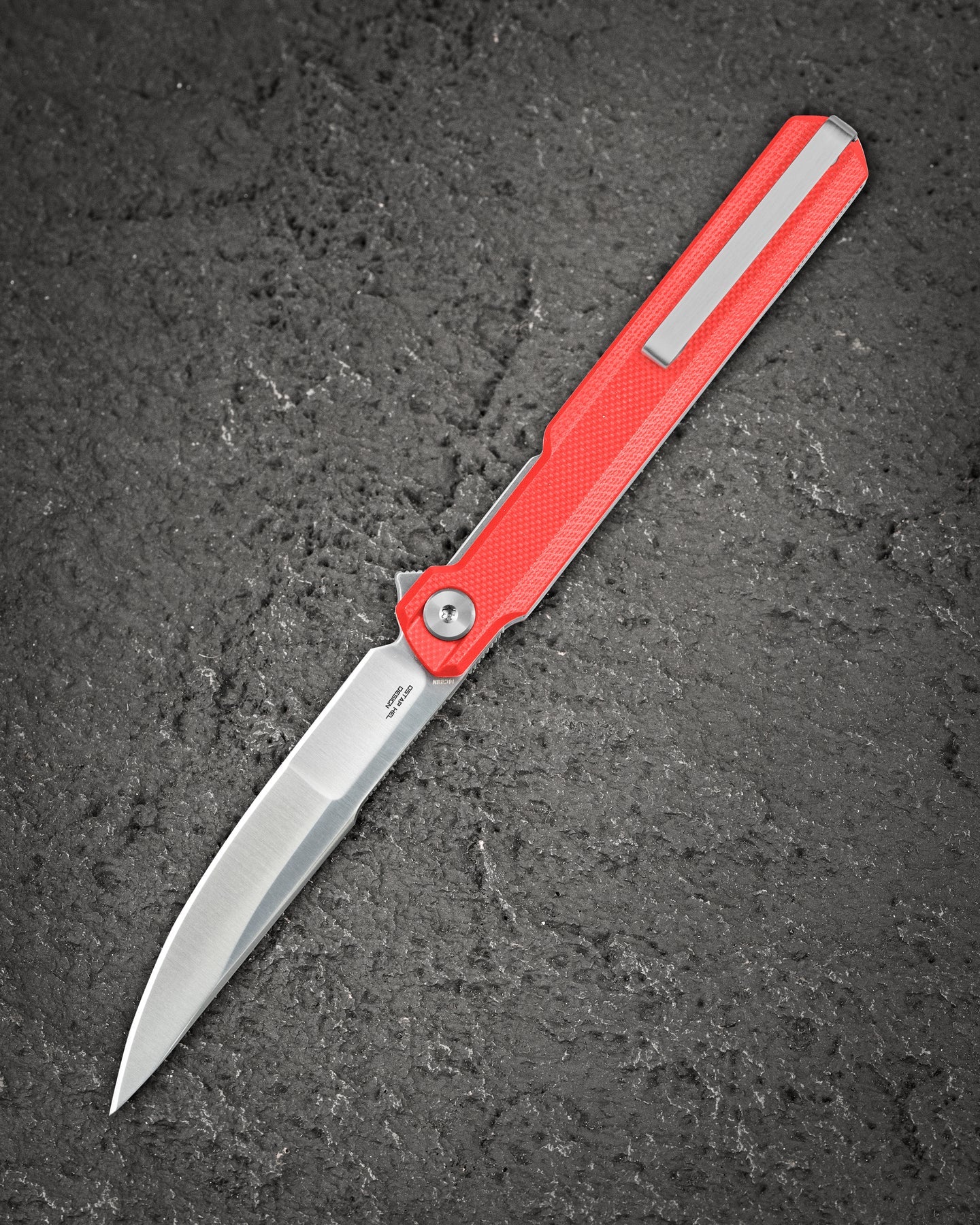 Bestech Duoz BG65C 14C28N Blade Red G10 Handle Liner Lock Folding Knife