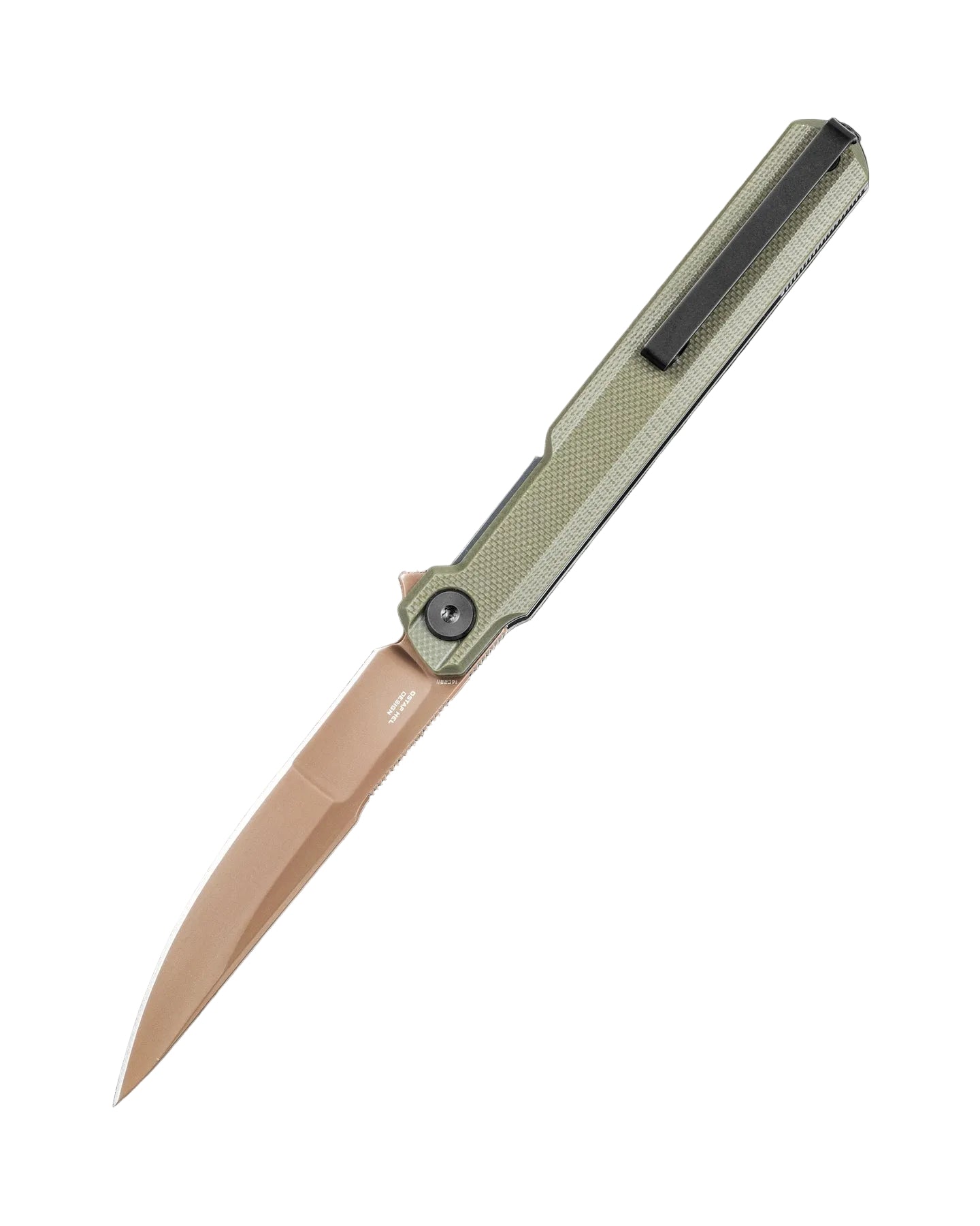 Bestech Duoz BG65F 14C28N Blade OD Green G10 Handle Liner Lock Folding Knife