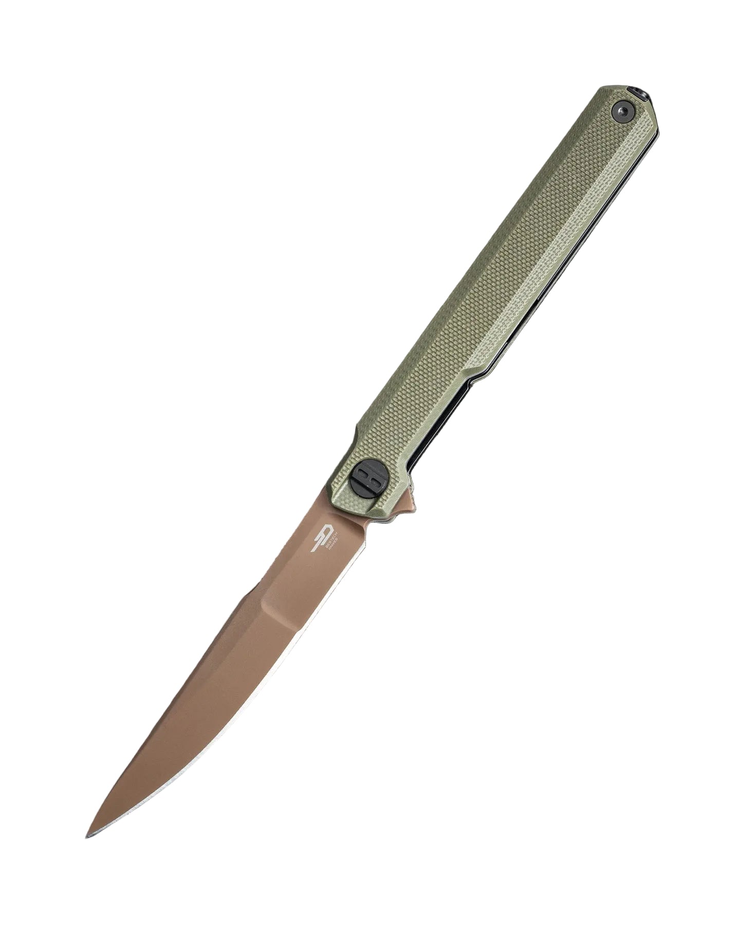 Bestech Duoz BG65F 14C28N Blade OD Green G10 Handle Liner Lock Folding Knife