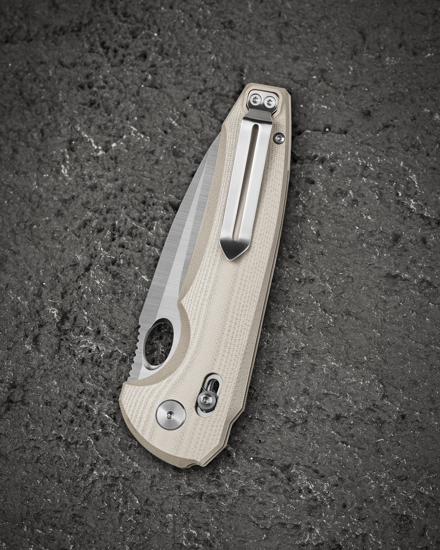 Bestech Noctar BG66C 14C28N Blade Tan G10 Handle Crossbar Lock Folding Knife