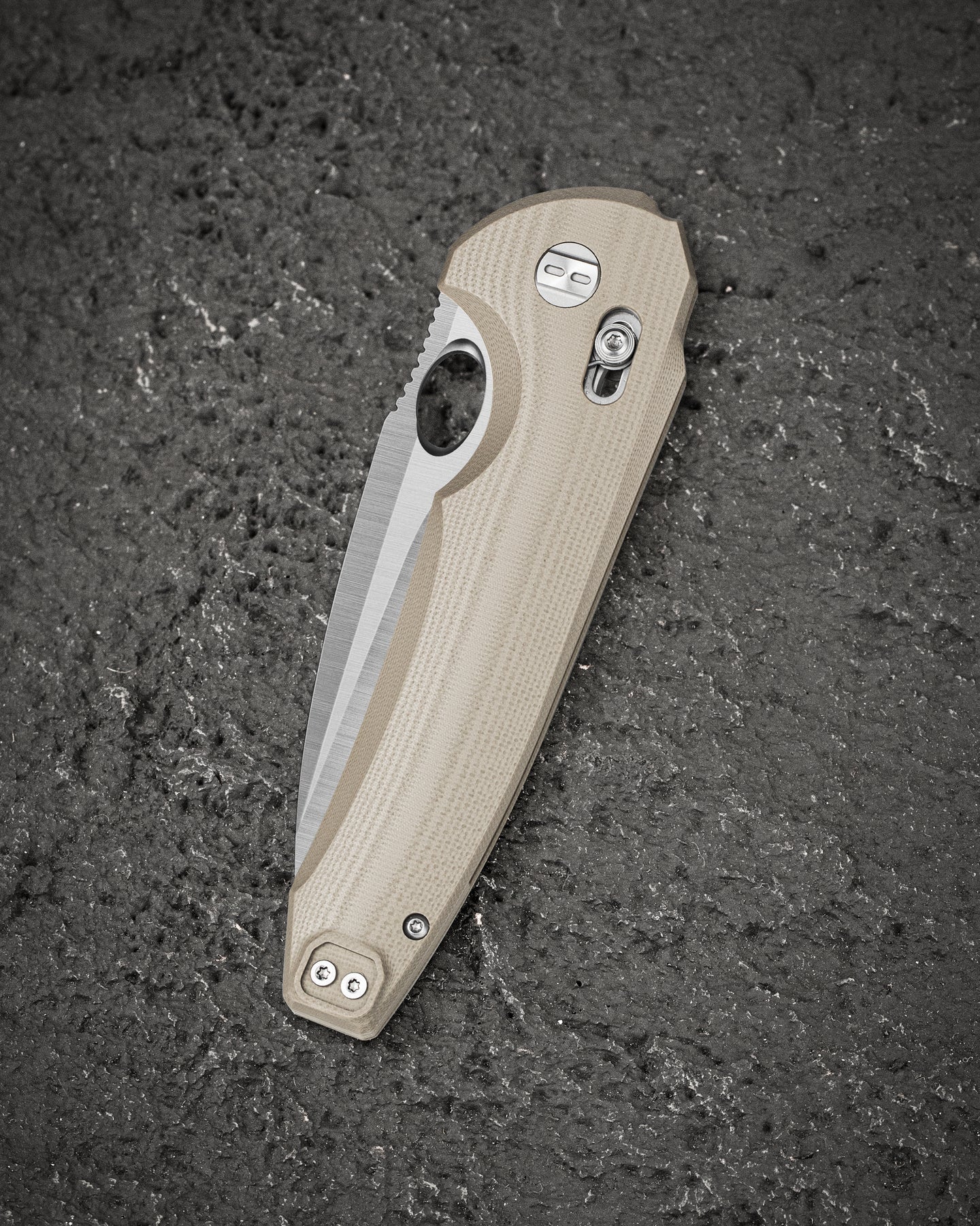 Bestech Noctar BG66C 14C28N Blade Tan G10 Handle Crossbar Lock Folding Knife