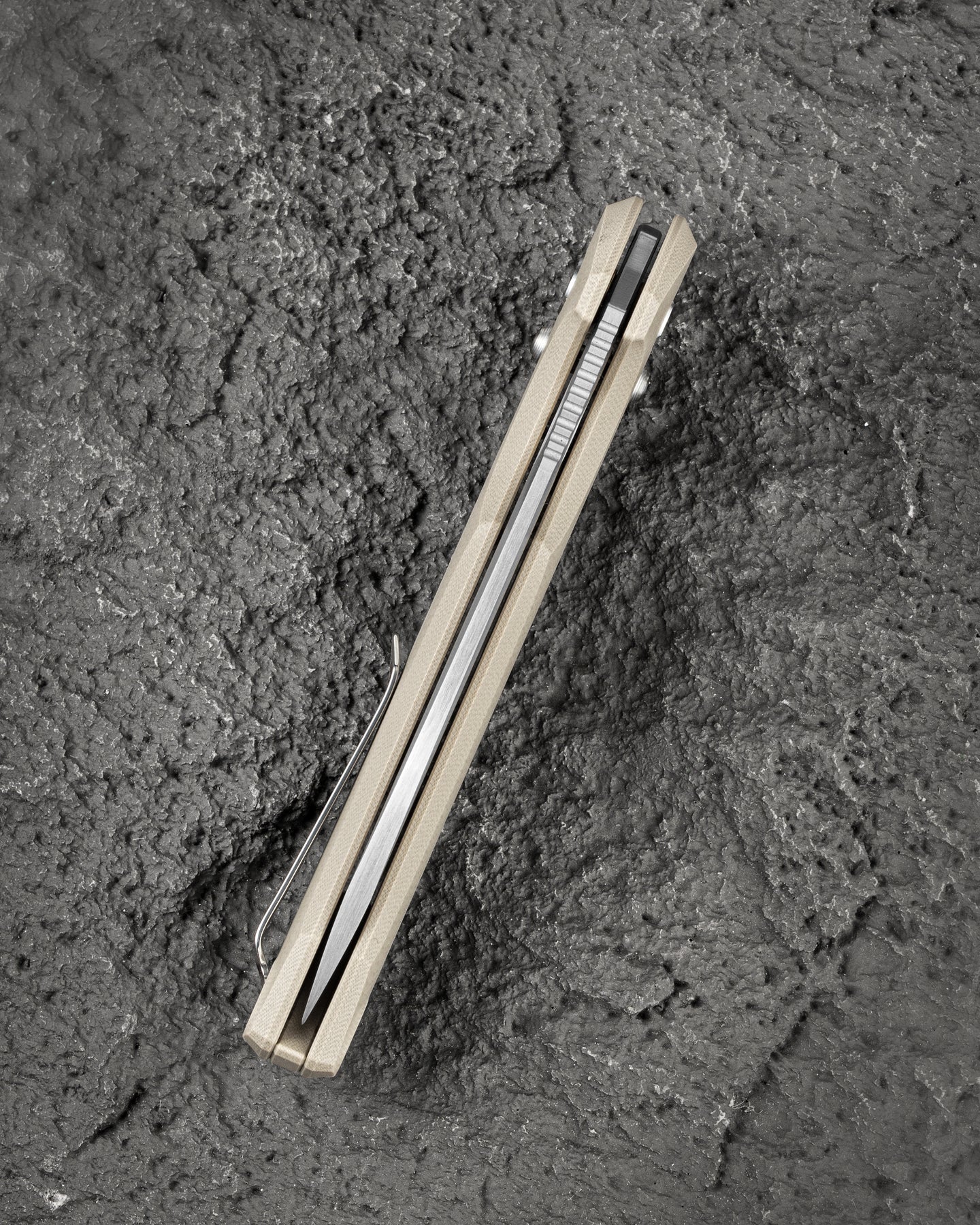 Bestech Noctar BG66C 14C28N Blade Tan G10 Handle Crossbar Lock Folding Knife