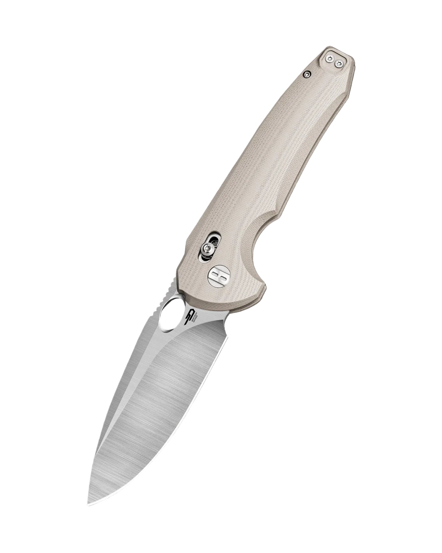 Bestech Noctar BG66C 14C28N Blade Tan G10 Handle Crossbar Lock Folding Knife