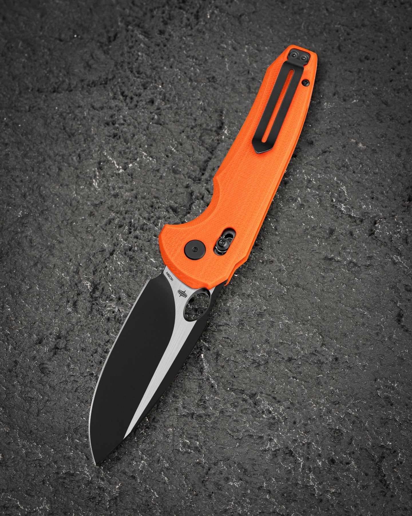 Bestech Noctar BG66D 14C28N Blade Orange G10 Handle Crossbar Lock Folding Knife