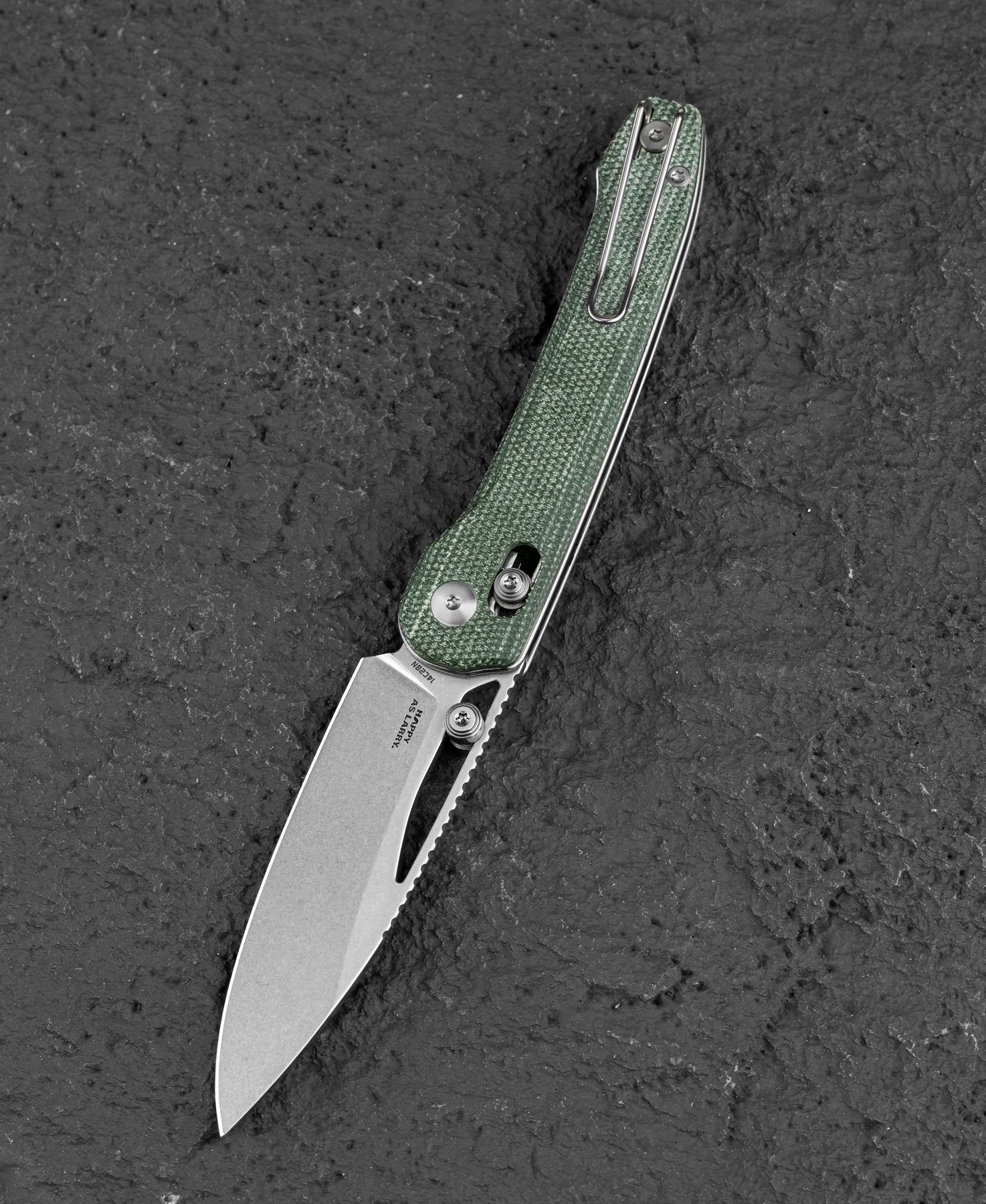 Bestech Cobber BG68D 14C28N Blade Green Micarta Handle Crossbar Lock Folding Knife