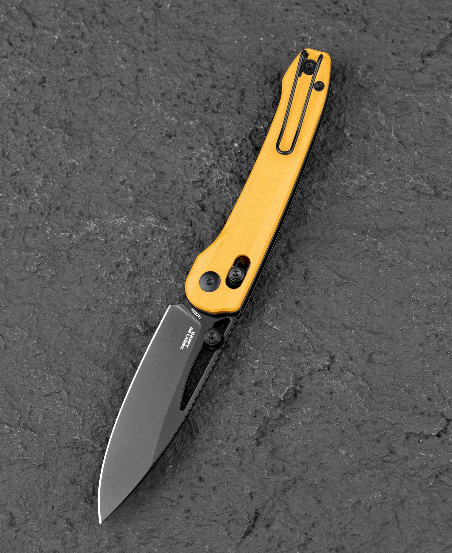 Bestech Cobber BG68E 14C28N Blade Yellow G10 Handle Crossbar Lock Folding Knife