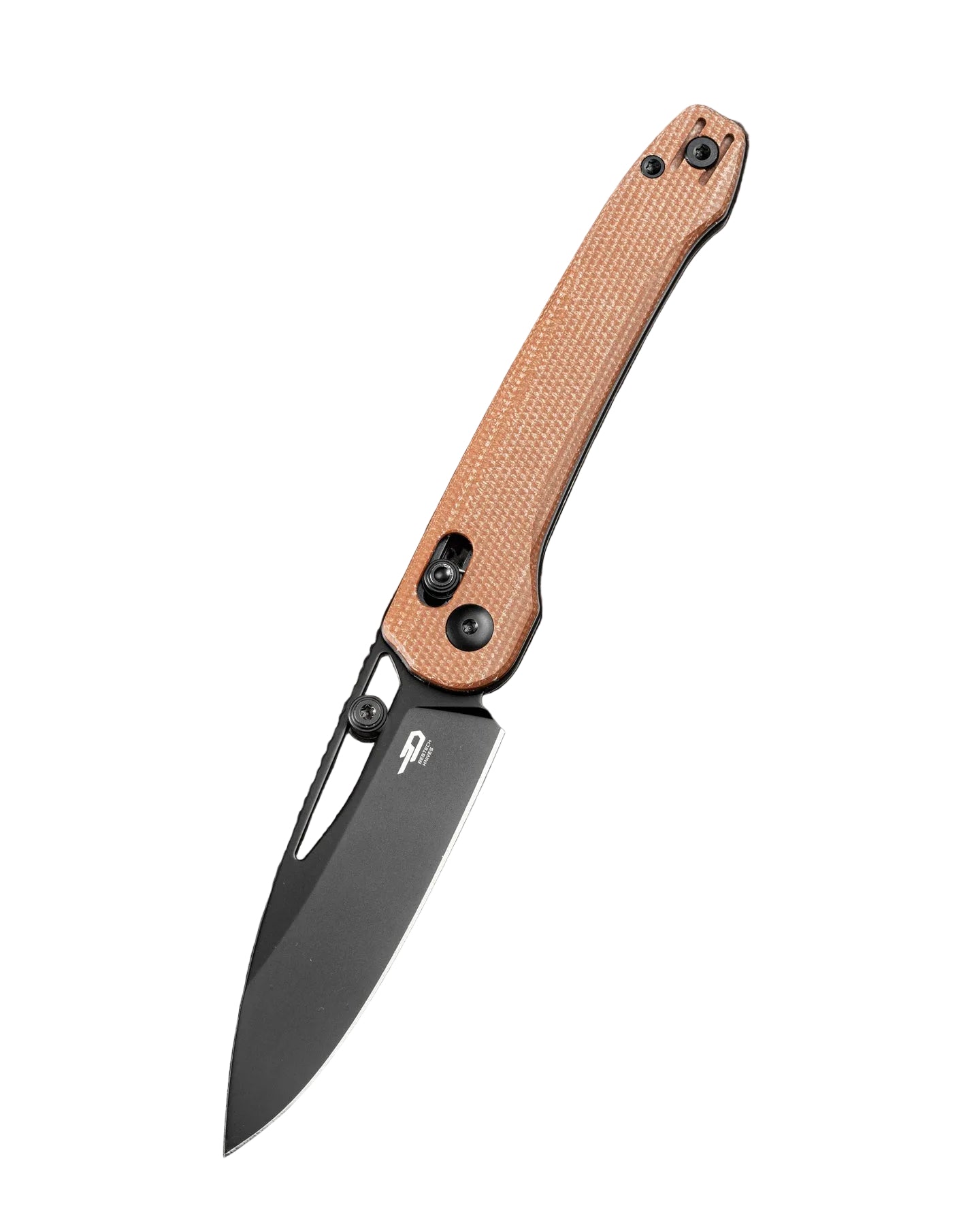 Bestech Cobber BG68F 14C28N Blade Brown Micarta Handle Crossbar Lock Folding Knife