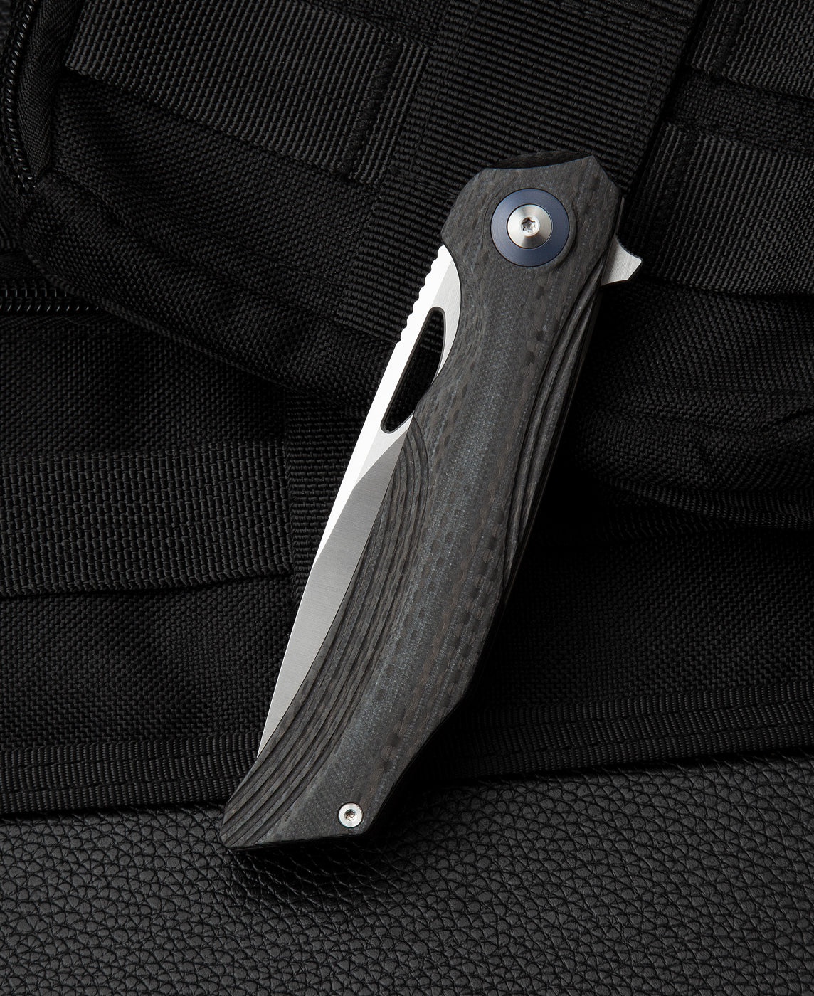 Bestech Falko BL01A 154CM Blade Carbon Fiber and G10 Handle Liner Lock Folding Knife