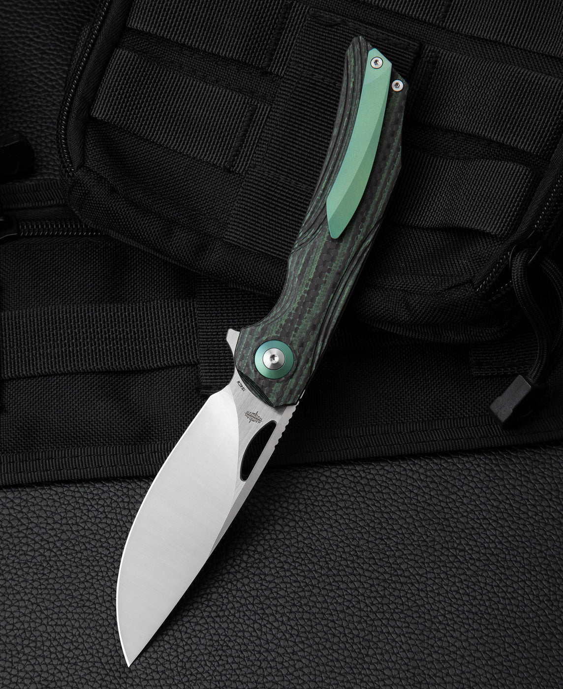 Bestech Falko BL01C 154CM Blade Carbon Fiber and G10 Handle Liner Lock Folding Knife