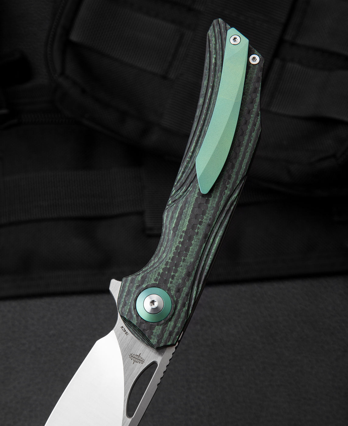 Bestech Falko BL01C 154CM Blade Carbon Fiber and G10 Handle Liner Lock Folding Knife