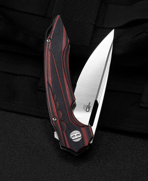 Bestech Ornetta BL02B N690 Blade Carbon Fiber and G10 Handle Liner Lock Folding Knife