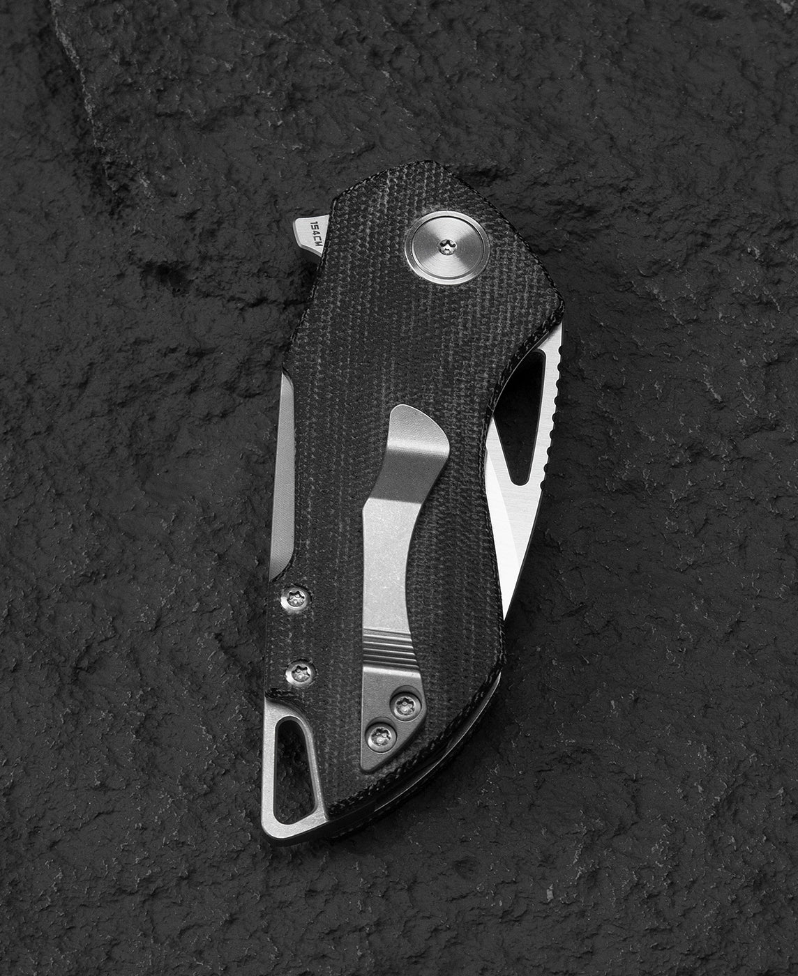 Bestech Riverstone BL03D 154CM Blade Micarta Handle Liner Lock Folding Knife