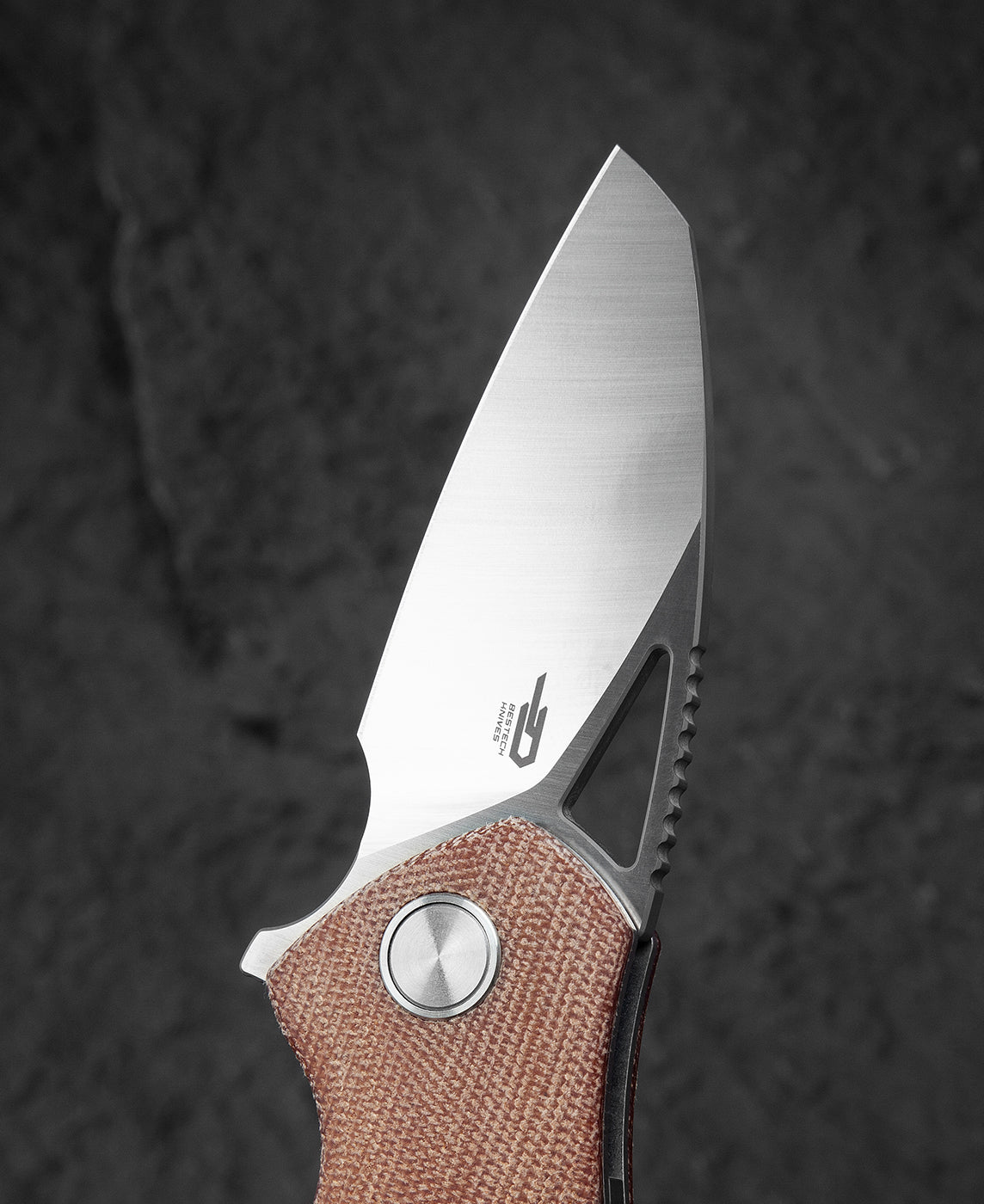 Bestech Riverstone BL03E 154CM Blade Micarta Handle Liner Lock Folding Knife