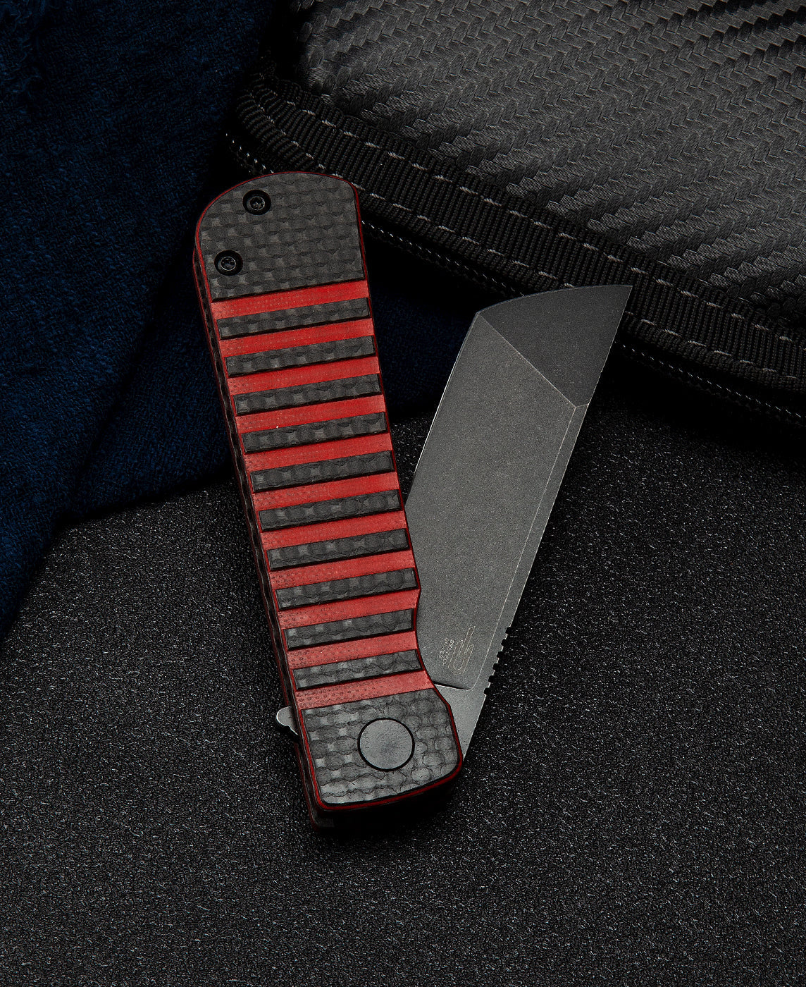 Bestech Titan BL04C 154CM Blade Carbon Fiber and G10 Handle Liner Lock Folding Knife
