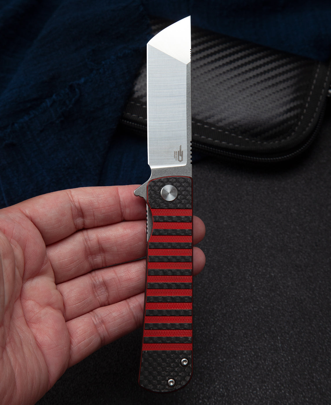 Bestech Titan BL04D 154CM Blade Carbon Fiber and G10 Handle Liner Lock Folding Knife