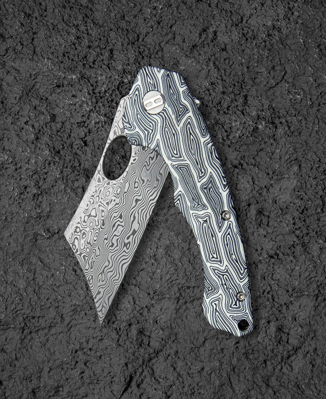 Bestech Skirmish BL07A Damascus Blade G10 Handle Liner Lock Folding Knife