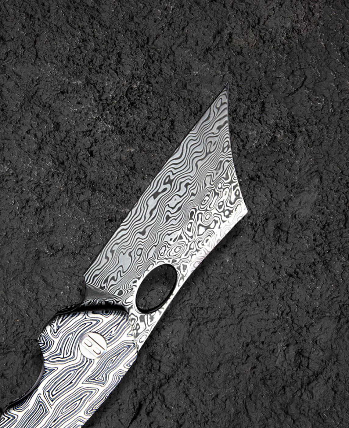 Bestech Skirmish BL07A Damascus Blade G10 Handle Liner Lock Folding Knife