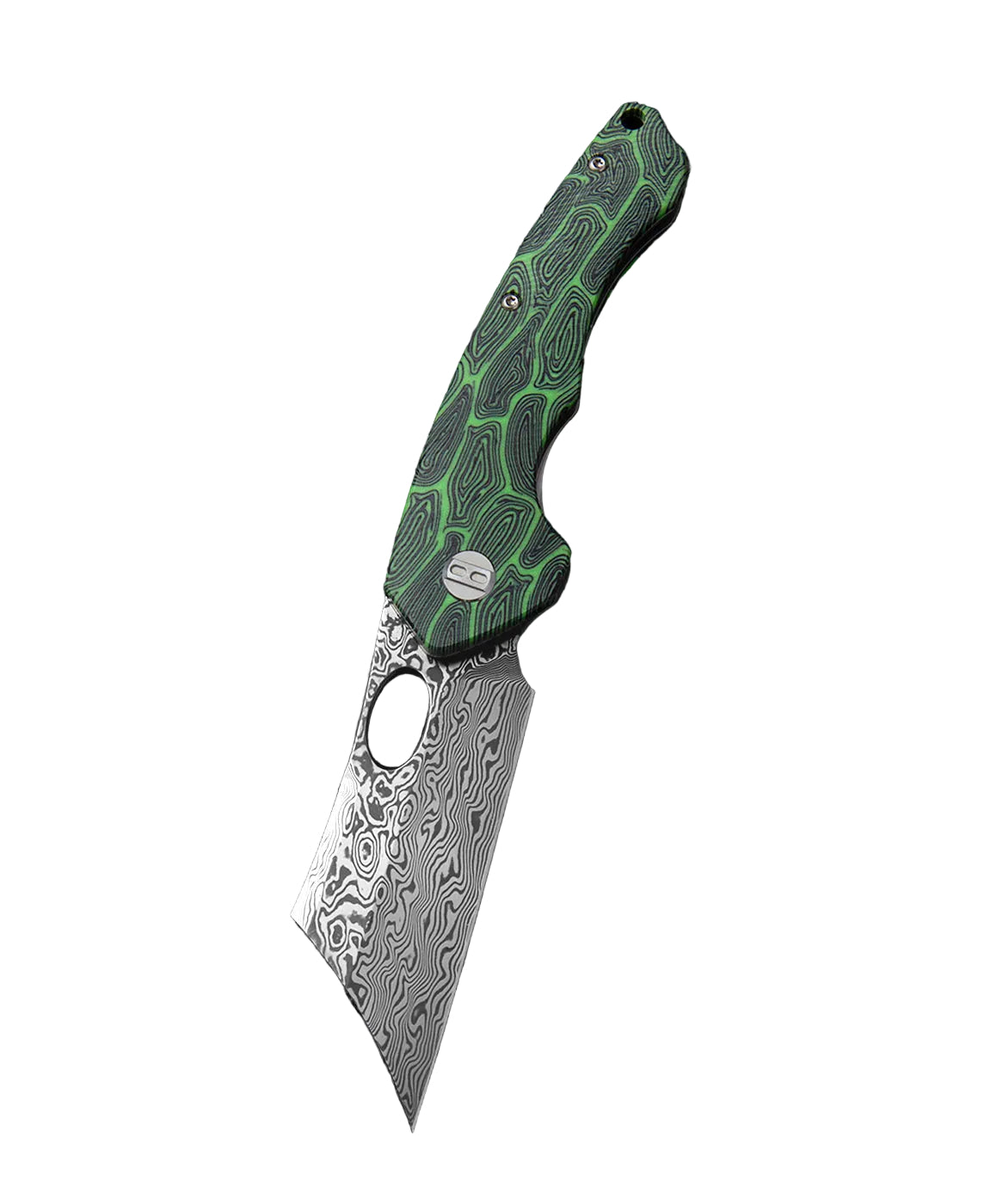 Bestech Skirmish BL07C Damascus Blade G10 Handle Liner Lock Folding Knife